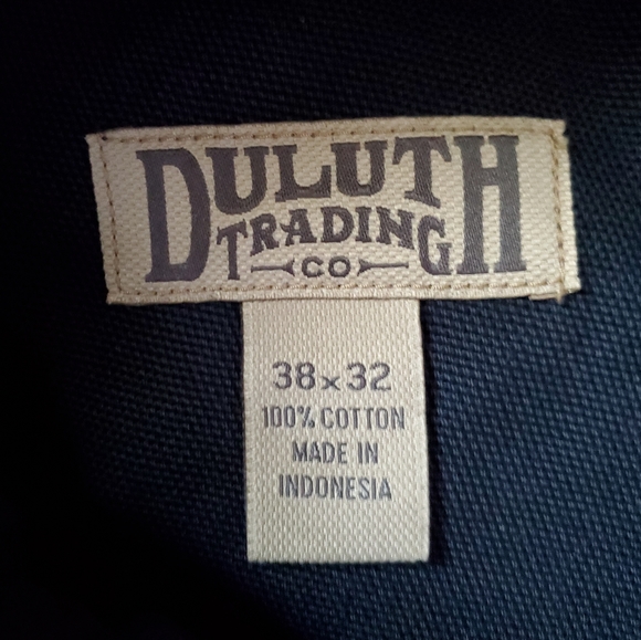 DULUTH TRADING COMPANY Size 38X32 Jeans. Navy. LNPWC. - Picture 4 of 11